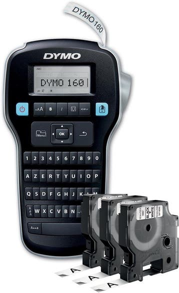 Starterspakket Dymo LabelManager 160P + 3x D1 Tape Azerty, Verzenden, Nieuw in verpakking