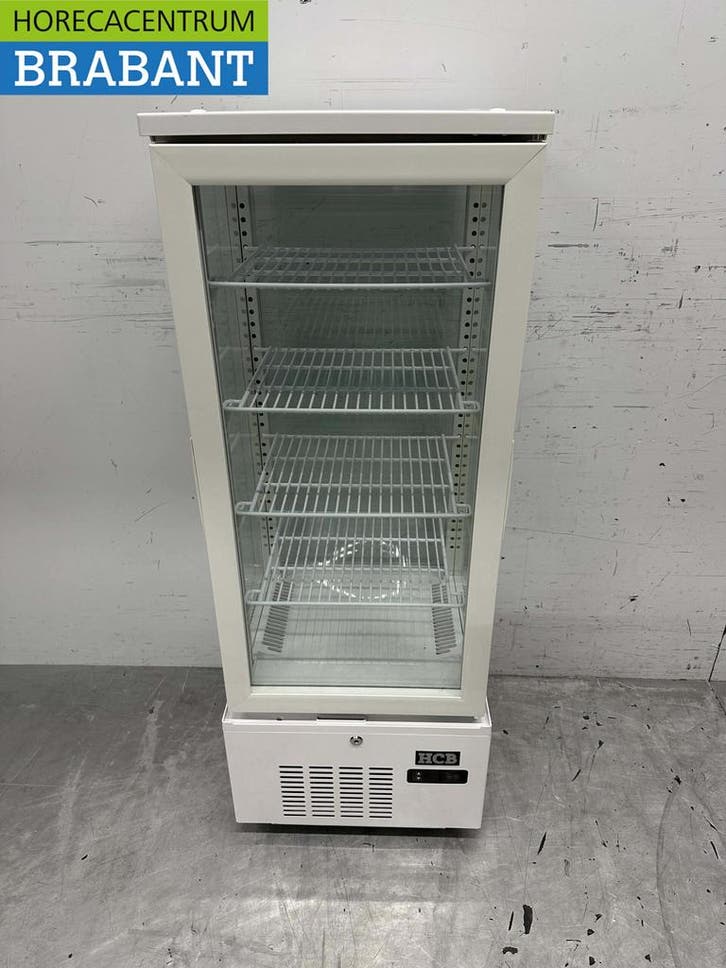 HCB Koelvitrine Gebaksvitrine Wit 92 liter 230V Horeca, Zakelijke goederen, Horeca | Keukenapparatuur, Nieuw in verpakking, Ophalen of Verzenden