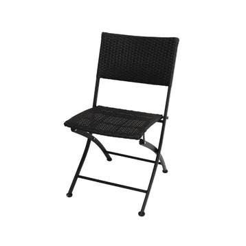 Bolero opklapbare rotan stoel (2 stuks), Ophalen of Verzenden