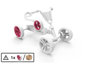 BERG-Onderdeel Skelter - wielen 9x2 - Pink/White Rear, Ophalen of Verzenden, Nieuw