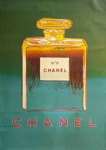 Andy Warhol - CHANEL (GREEN) Big size - Jaren 1990