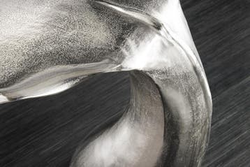 Design Bijzettafel WILDLIFE Whale Fin 60cm zilver metaal, Huis en Inrichting, Ophalen of Verzenden, Nieuw
