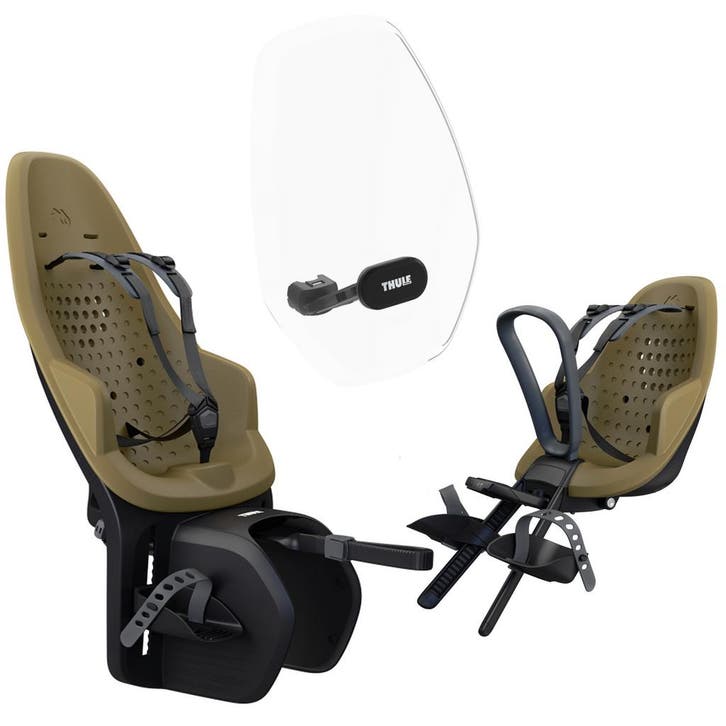 Thule Yepp 2 compleet pakket met extra voordeel Nutria green, Fietsen en Brommers, Fietsaccessoires | Fietsstoeltjes, Nieuw, Verzenden
