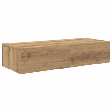 Zwevend nachtkastje eiken | Tweedekansje | OP=OP, Huis en Inrichting, Woonaccessoires | Wandplanken en Boekenplanken, Ophalen of Verzenden