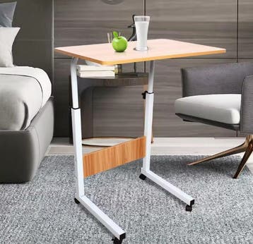 Mobiel Verstelbaar Laptopbureau met Wielen – Multifunctionee, Computers en Software, Laptoptafels, Verzenden, Nieuw
