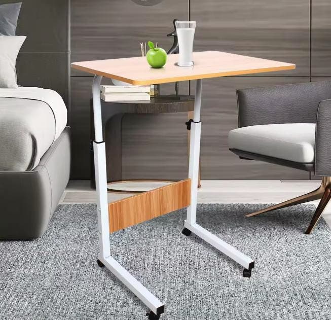 Mobiel Verstelbaar Laptopbureau met Wielen – Multifunctionee, Computers en Software, Laptoptafels, Nieuw, Verzenden