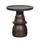 Bijzettafel Broad Mangohout, Ø50cm, kleur Naturel, Nieuw