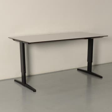 Aspa bureau, lichtgrijs blad, 160 x 80 cm, hoogte instelbaar, Ophalen of Verzenden, Nieuw