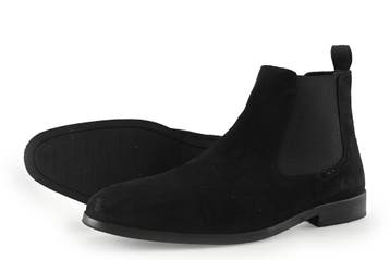 Stefano Lauran Chelsea boots in maat 43½ Zwart, Zwart, Boots, Zo goed als nieuw, Stefano Lauran