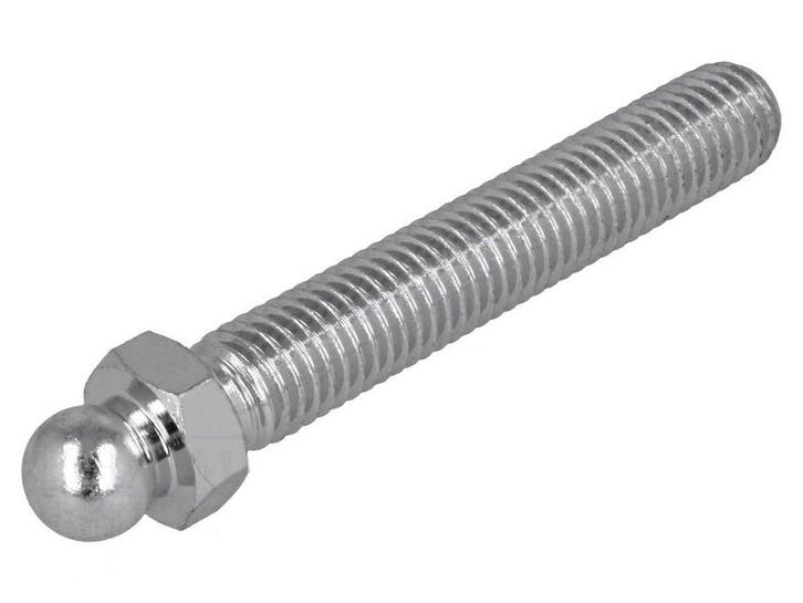Stelvoet met kogelgewricht - M6 x 60mm - Gegalvaniseerd, Doe-het-zelf en Verbouw, IJzerwaren en Bevestigingsmiddelen, 50 tot 100 mm