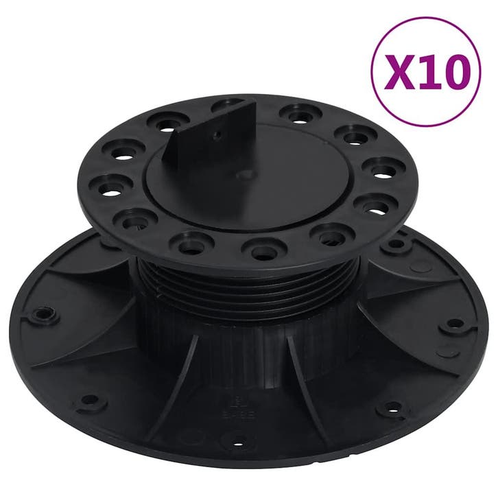 vidaXL Terrasdragers verstelbaar 10 st 60-88 mm, Doe-het-zelf en Verbouw, Vloerdelen en Plavuizen, Nieuw, Verzenden