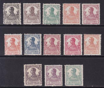 Spaans-Guinea 1912 - Alfonso XIII - Guinee - Volledige reeks, Gestempeld