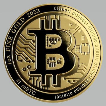 Gouden Bitcoin 1 oz 2022 (500 oplage), Verzenden, Munten