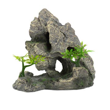 Overhangende rots met gaten en tempel OS-921 - aquarium deco, Ophalen of Verzenden, Nieuw