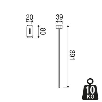 Handdoekrek Geesa Shift 1 Arm Zwart, Ophalen of Verzenden, Nieuw