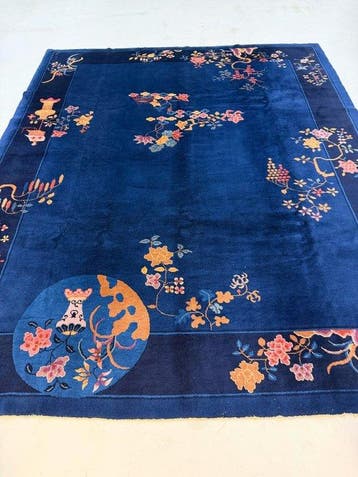 Handgeknoopte antieke Chinese tapijt – Art Deco - Tapijt -, Nieuw
