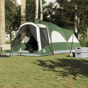 vidaXL Tunneltent 8-persoons waterdicht groen, Verzenden, Nieuw, Tot en met 2