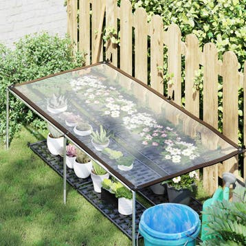 vidaXL Plantenhoes Doorzichtig 2,5 x 1 m PE, Verzenden