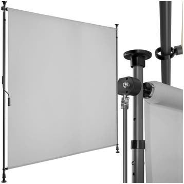 Zonnescherm Taija met handslinger - 150 x 310 cm, lichtgrijs, Verzenden, Nieuw