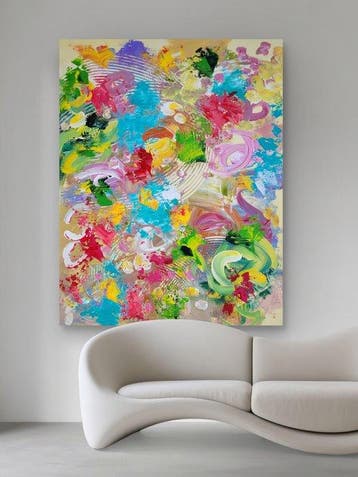 Laura Capellini -  SOUL GARDEN #15(XL) Acrylic on canvas -