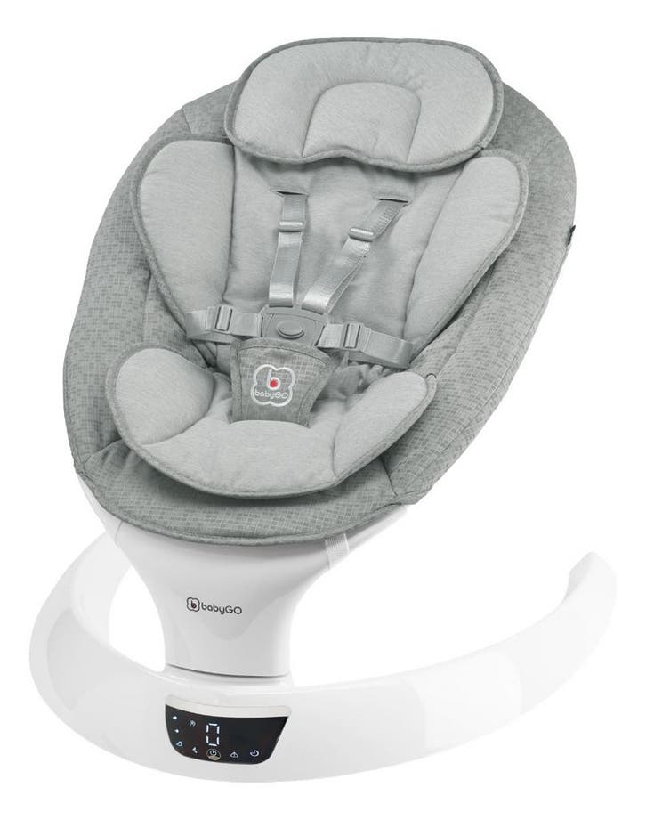 BabyGo Swing Grey Elektrische Babyschommel, Kinderen en Baby's, Wipstoeltjes, Nieuw, Verzenden