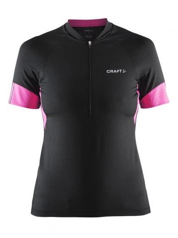 Craft Velo fietsshirt - Maat S - dames zwart/paars, Verzenden, Nieuw