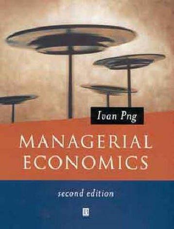 Managerial Economics - Ivan Png 9780631225256, Verzenden, Gelezen, Ivan Png