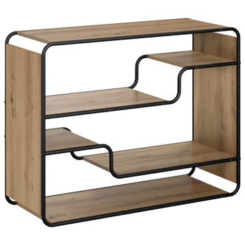 vidaXL Dressoir Artisanaal eiken 98 x 37.5 x 75.5 cm Bewerkt, Verzenden, Nieuw, Overige houtsoorten, Minder dan 50 cm