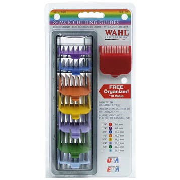 Wahl  Opzetkam  Type 1  Set Plastic Gekleurd  Nr. 1 t/m 8, Verzenden, Nieuw