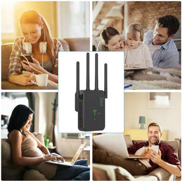 WiFi Versterker 1200Mbps – Dual Band Repeater Extender, Computers en Software, Routers en Modems, Verzenden, Nieuw