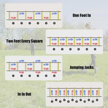 Agility Ladder & Voetbal Trainingscones Set voor Snelheid, W, Verzenden, Nieuw