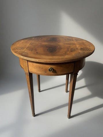 Tafel - George III mahonie boogvoor bijzettafel - Hout,