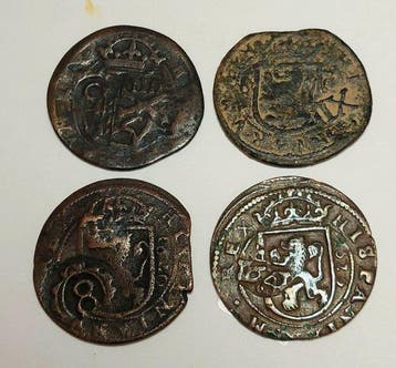 Spanje. Felipe III-Felipe IV. 8 Maravedís 1578-1665 Resellos