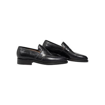 RUBINACCI - 7 UK - 41 IT - Black Leather Penny Loafers Shoes, Kleding | Heren, Schoenen, Nieuw