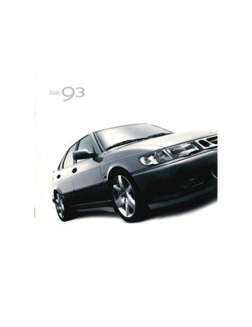 2002 SAAB 9-3 BROCHURE ZWEEDS, Nieuw, Author