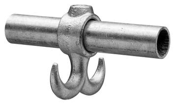 Dubbele gedraaide haak Ø 26,9 mm Zink, Verzenden, Nieuw