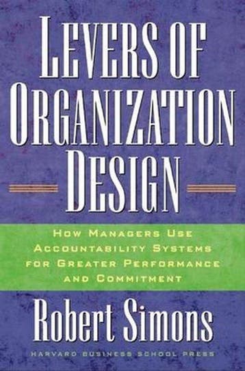 Levers Of Organization Design - Robert Simons 9781591392835, Verzenden, Zo goed als nieuw, Robert Simons