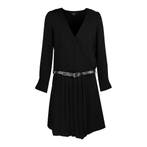 Nikkie • zwarte wikkeljurk River dress • 36, Verzenden, Zwart, Nieuw, Nikkie