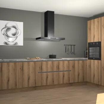 Goud Eiken greeploze keuken Khao Lak 73142, Verzenden, Nieuw
