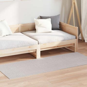 vidaXL Binnen kleed LUGO Crèmekleurig 150 x 80 cm Polyester, Verzenden, Nieuw, Crème