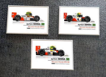 Mclaren - Ayrton Senna - Quadro, Verzamelen, Nieuw
