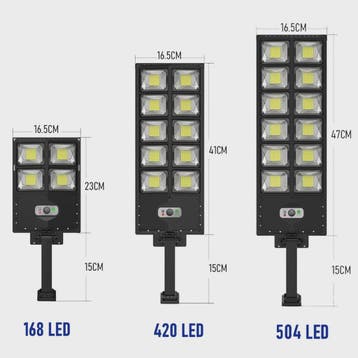Krachtige Solar Buitenlamp met Bewegingssensor - LED Tuinver, Verzenden, Nieuw