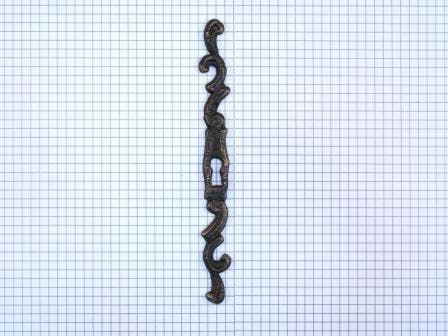 Sleutelplaat lang smal messing geantiqueerd, links, Doe-het-zelf en Verbouw, Overige Doe-het-zelf en Verbouw, Verzenden
