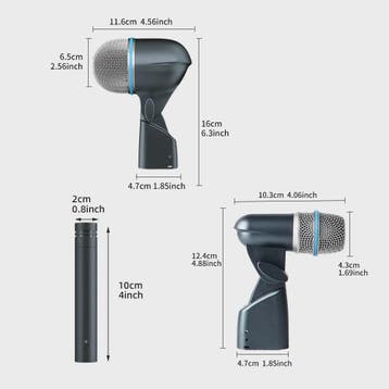 Professionele 7-delige Drum Microfoon Set voor Band, Podium, Muziek en Instrumenten, Dj-sets en Draaitafels, Verzenden, Nieuw