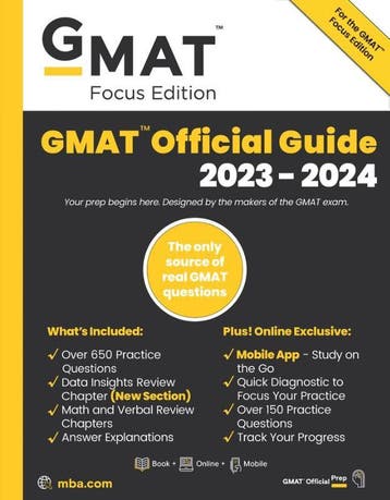 GMAT Official Guide 2023 2024 Focus Edition 9781394169948, Verzenden, Zo goed als nieuw