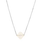 Witgouden collier van Morganne Bello 42 cm 18 karaat, Verzenden, Zo goed als nieuw, Goud, Verstelbaar