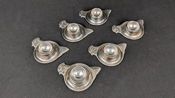 WMF - Tafelservies voor 6 (6) - Cromargan - eierhouder