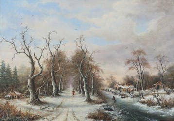 Teunis Ooms (1906-1982) - Winterlandschap