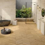 Hongaarse punt / chevron houtlook vloer € 49,95 m²., 40 tot 60 cm, Keramiek, Nieuw, Vloertegels