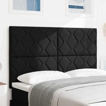 vidaXL Hoofdbord Zwart 160 cm Stof, Huis en Inrichting, Slaapkamer | Bedden, Verzenden, Nieuw, Zwart, Stof